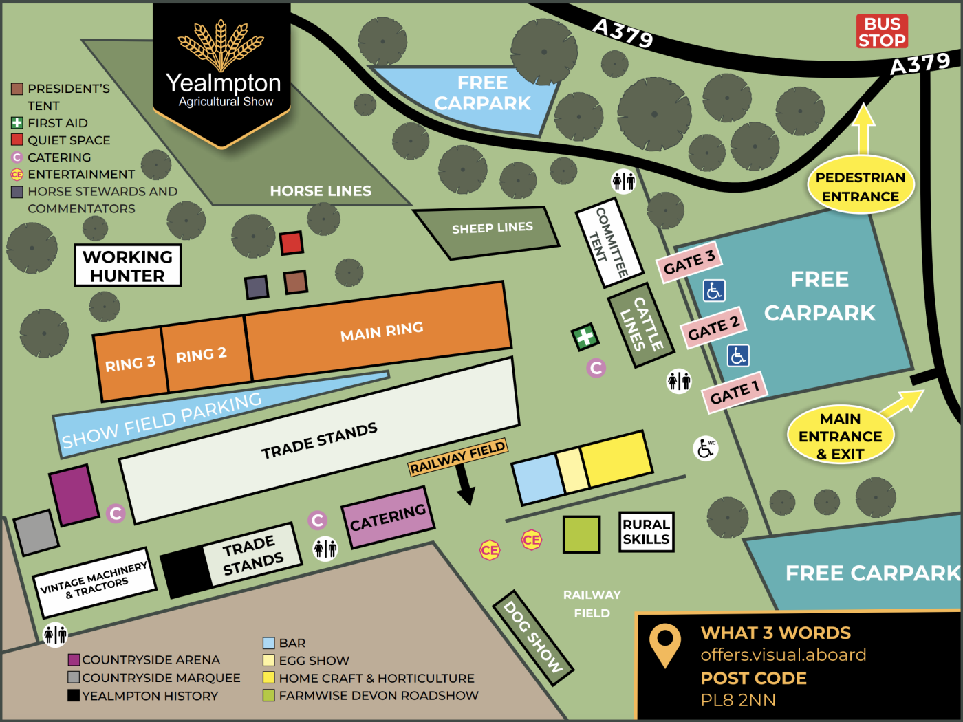 YealmptonMap2026 - Directions & Access